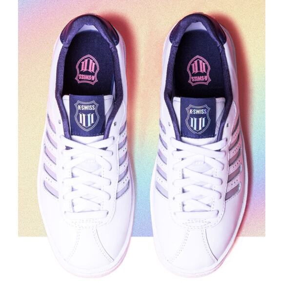 K-Swiss Venus Williams Court Traymore low comfort sneaker white iridescent 7 NIB - Picture 2 of 12